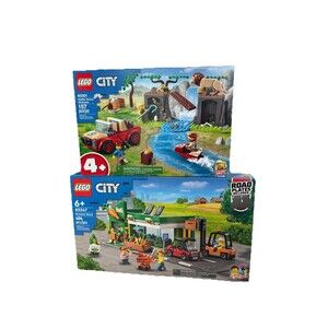 Lego City 2 set lot 60347 Grocery Store & 60301 Wildlife Rescue *BRAND NEW*